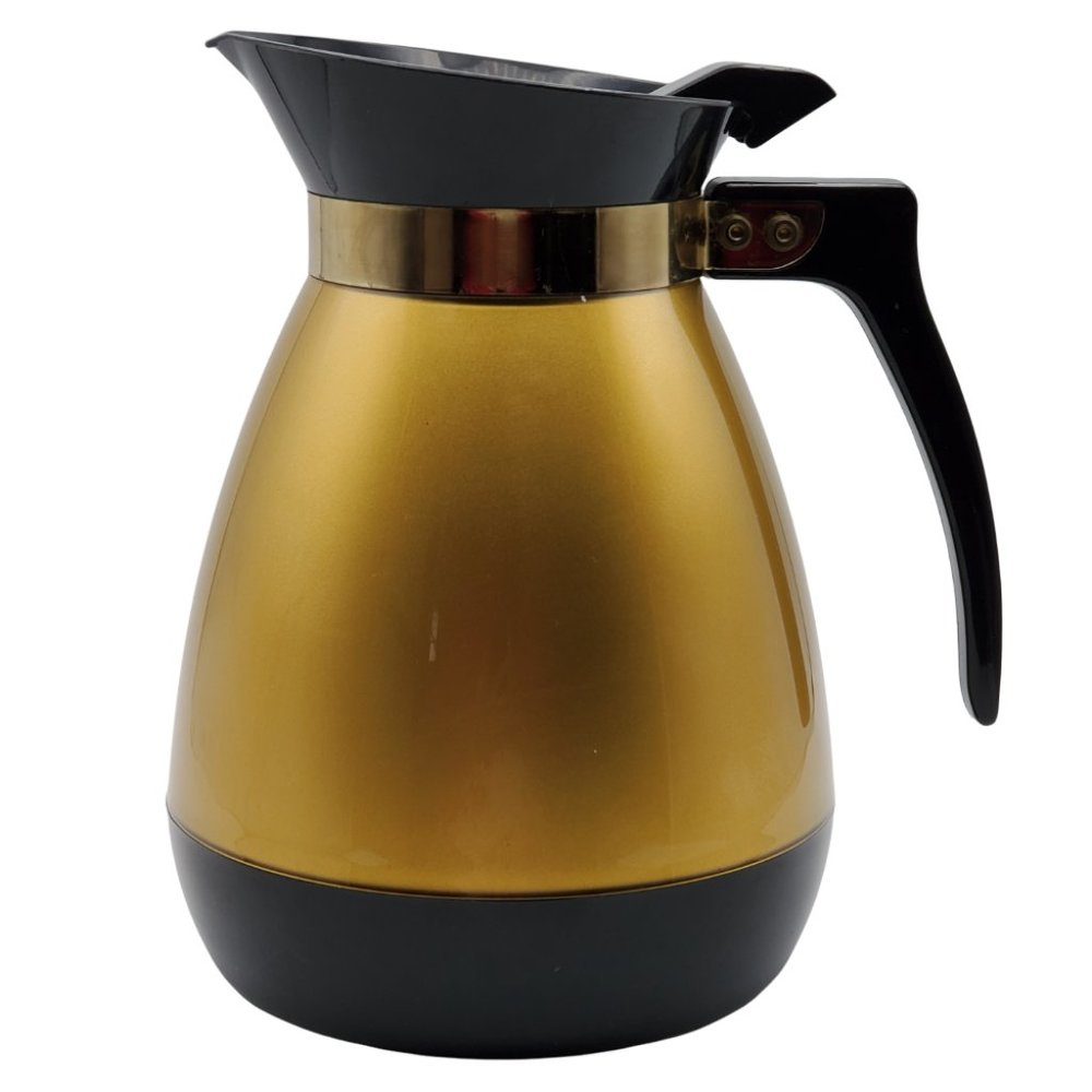 Vintage West Bend Diner Thermo Serve Carafe Pitcher 3 Coffee Cups Insulated - Picture 2 of 8